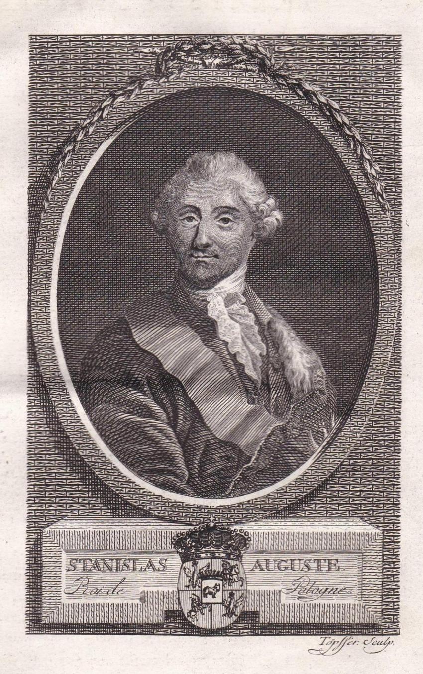 Stanisław August, Töpffer, ok. 1785 r.