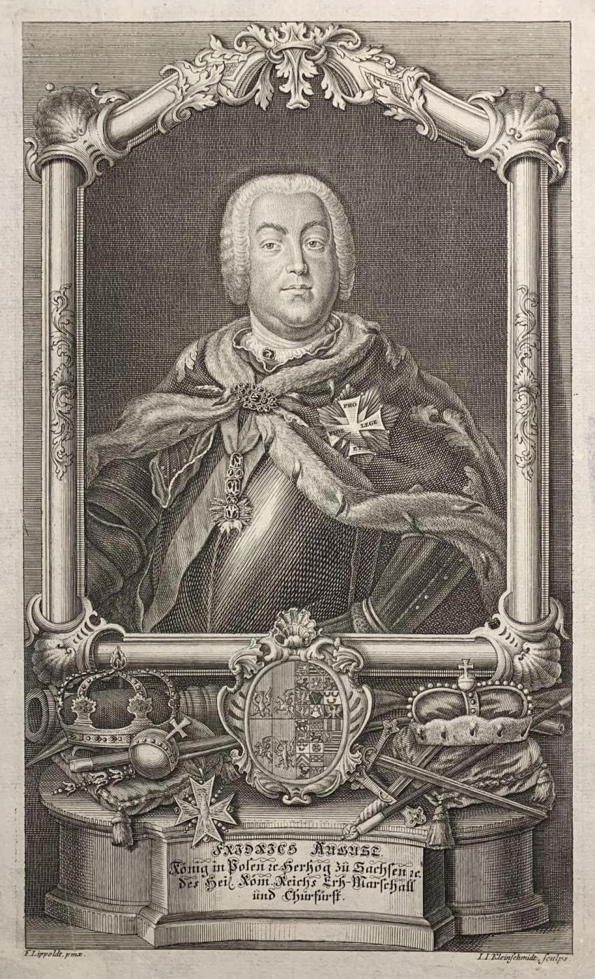 August III, kr&oacute;l Polski, 1750 r.