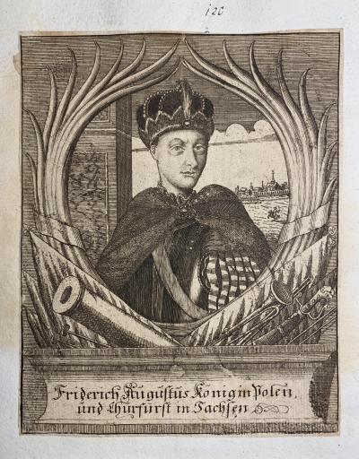 August II, kr&oacute;l Polski, pocz. XVIII w.