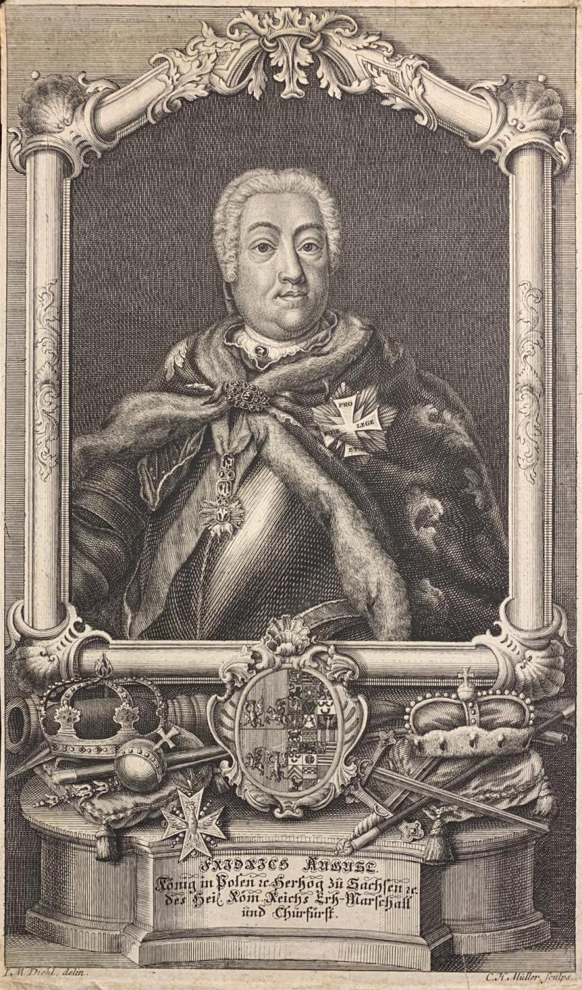 August III, kr&oacute;l Polski, przed 1743 r.