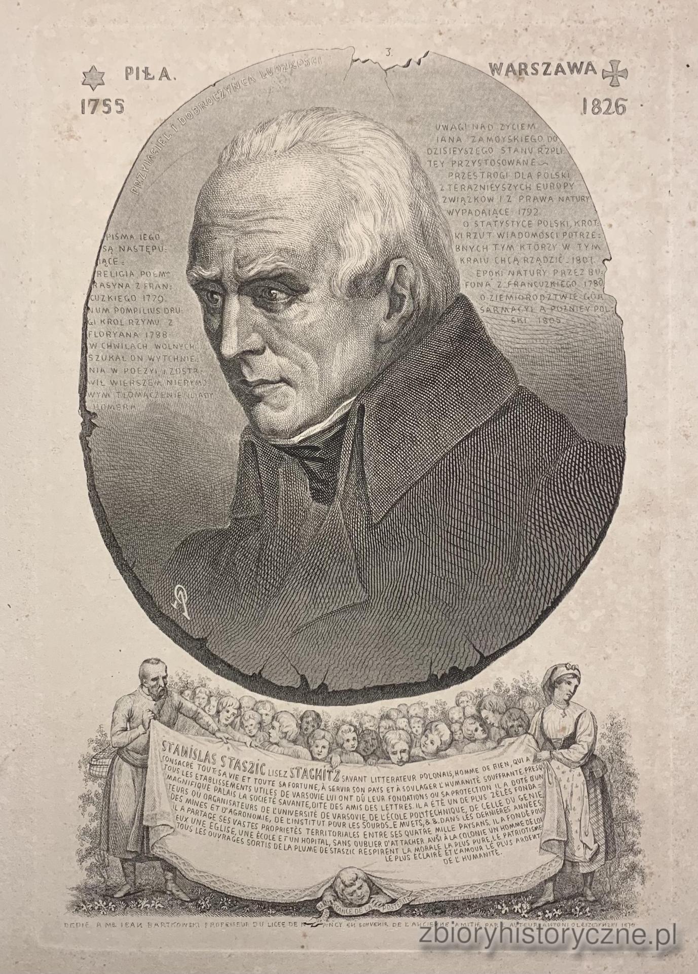 Stanisław Staszic, steel engraving, 1870 / 0