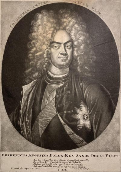 August II Mocny, kr&oacute;l Polski, 1706 r.