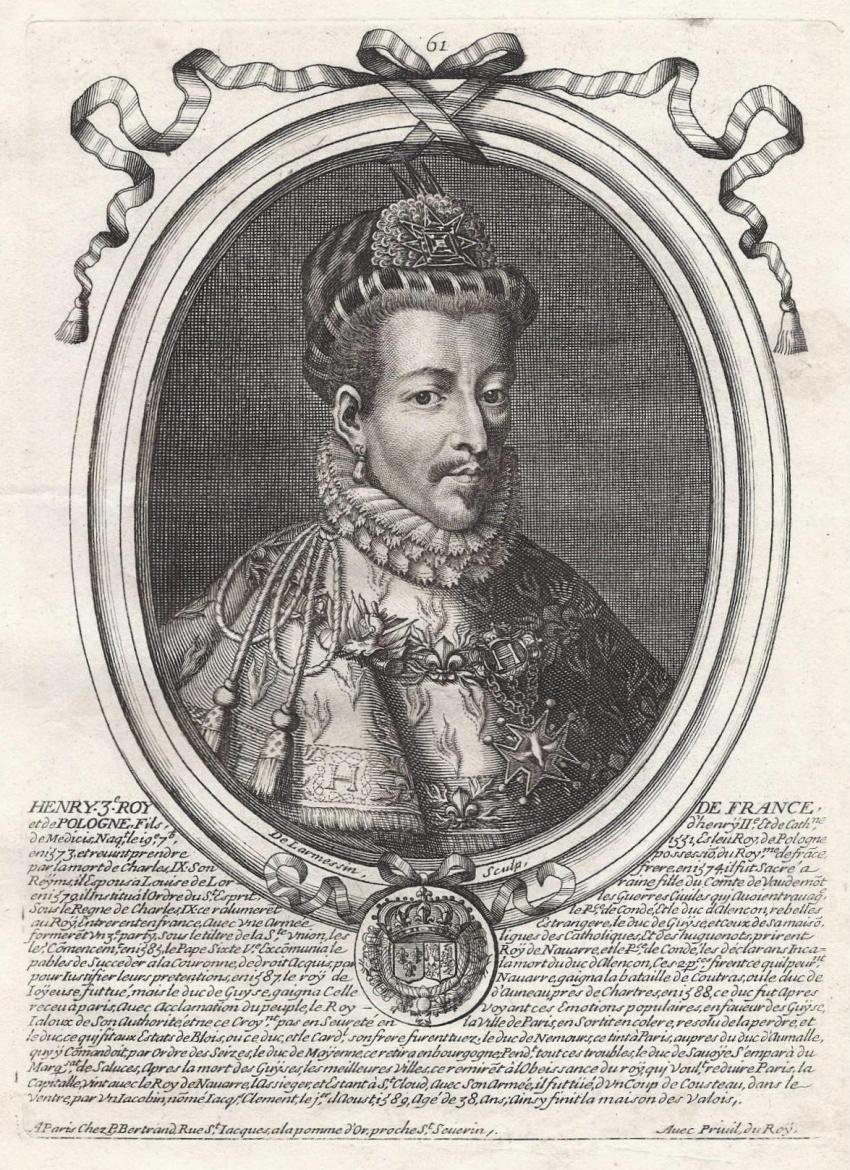 Henryk III Walezy, król Polski, 1716 r.