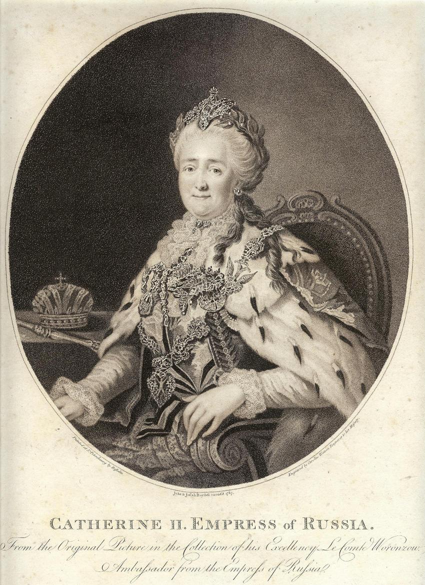 Katarzyna II, cesarzowa Rosji, 1787 r.