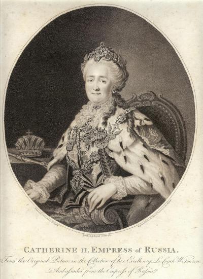 Katarzyna II, cesarzowa Rosji, 1787 r.