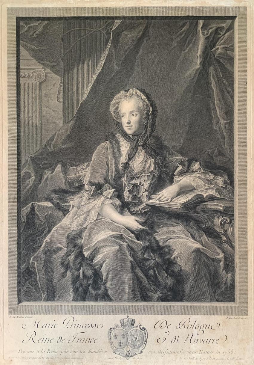 Maria Leszczyńska, królowa Francji, 1755 r.