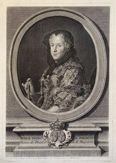 Maria Leszczyńska, kr&oacute;lowa Francji,1750 r.