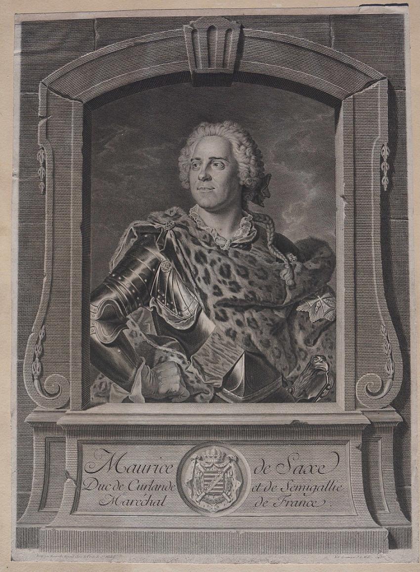 Maurycy Saski, marszałek Francji, 1754 r.