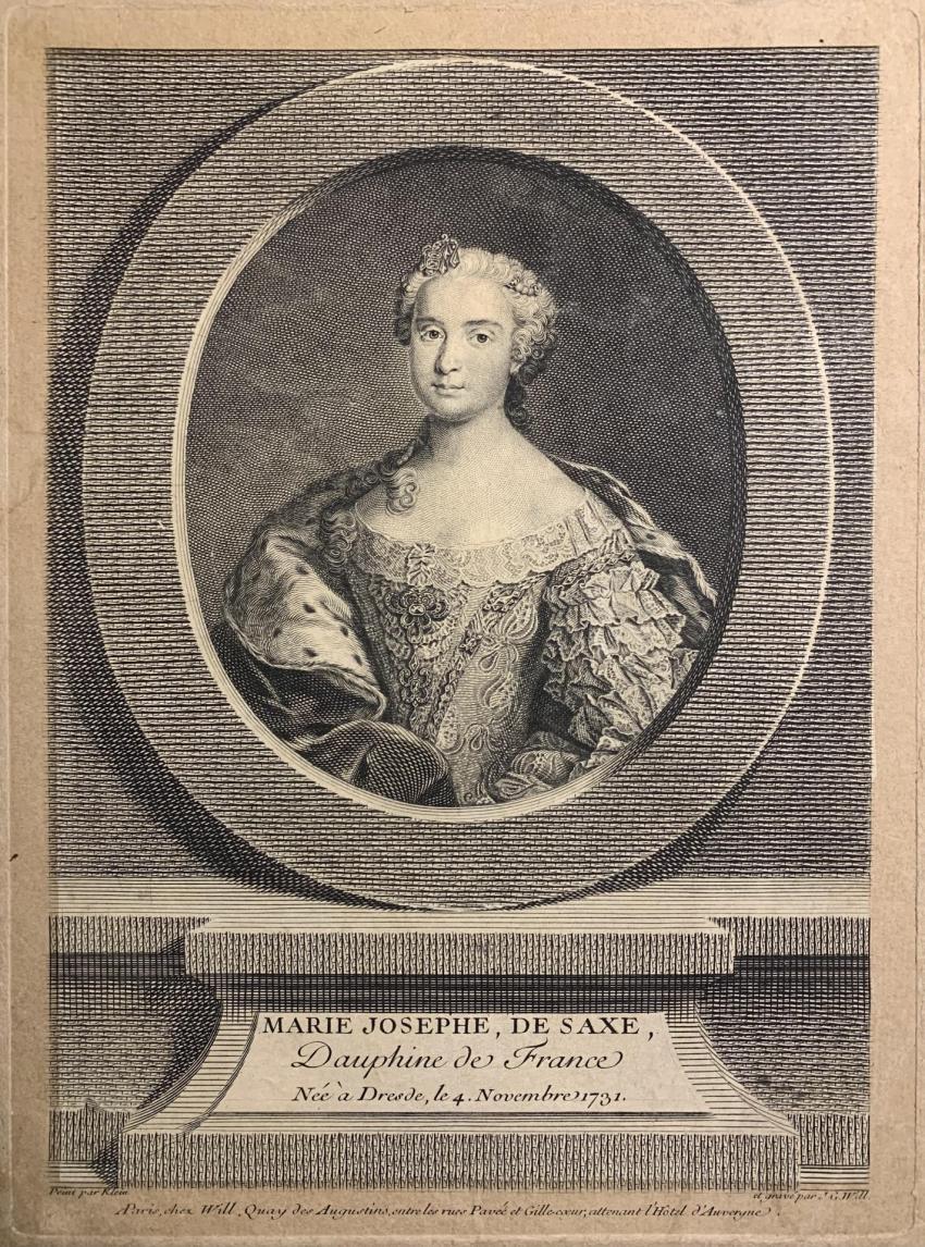 Maria Józefa, córka króla Polski Augusta III, 1750 r.