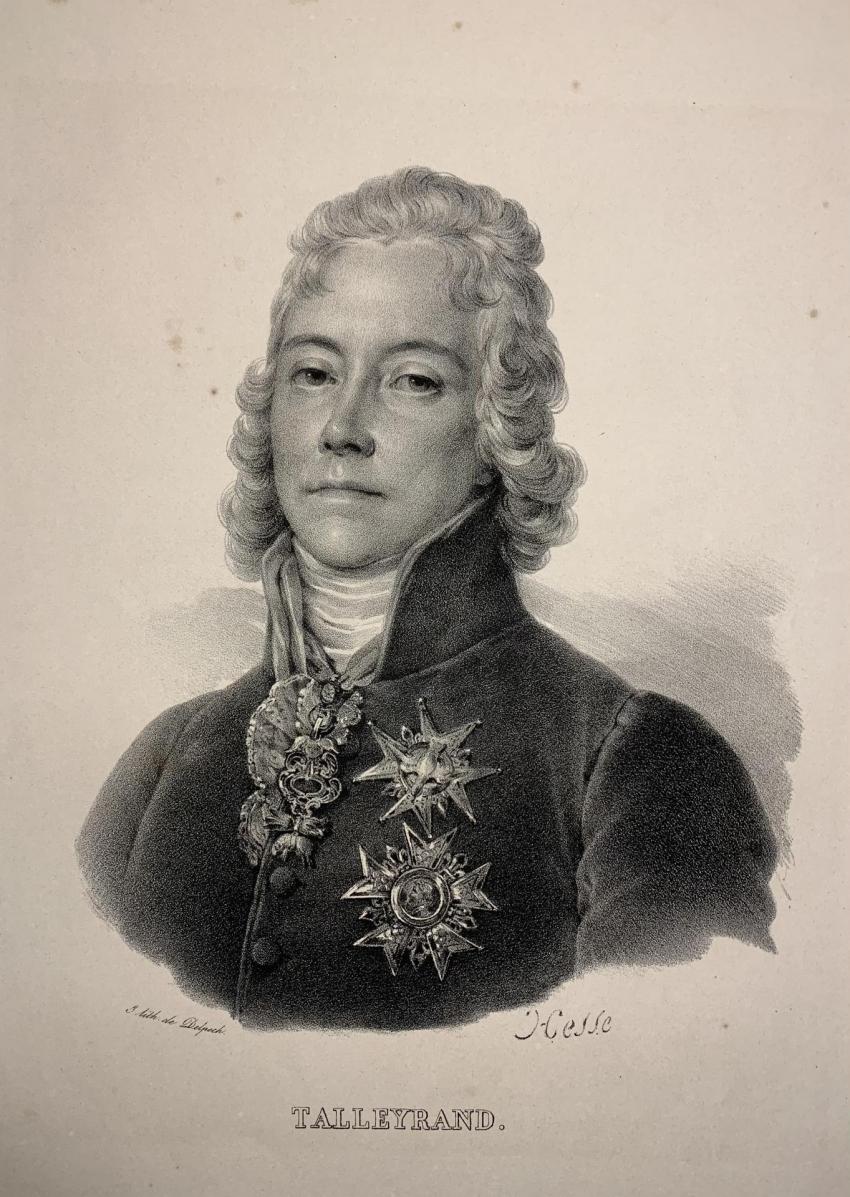 Talleyrand, książę, minister spraw zagranicznych Francji, 1826 r.