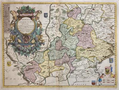 7. Mapa Dolnego Śląska, Coronelli, 1690 r.