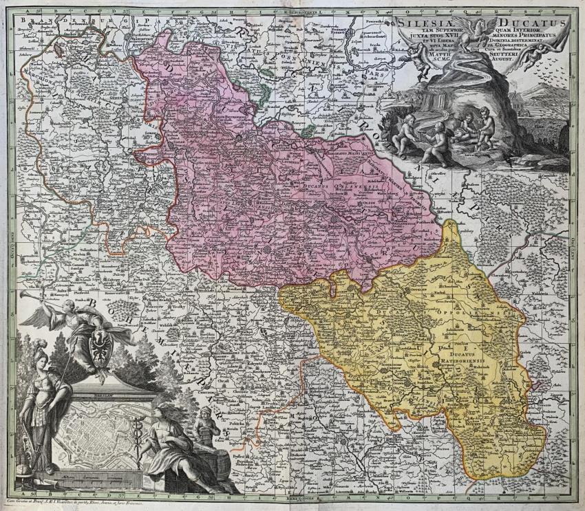 10. Mapa Śląska, Seutter, 1730 r.