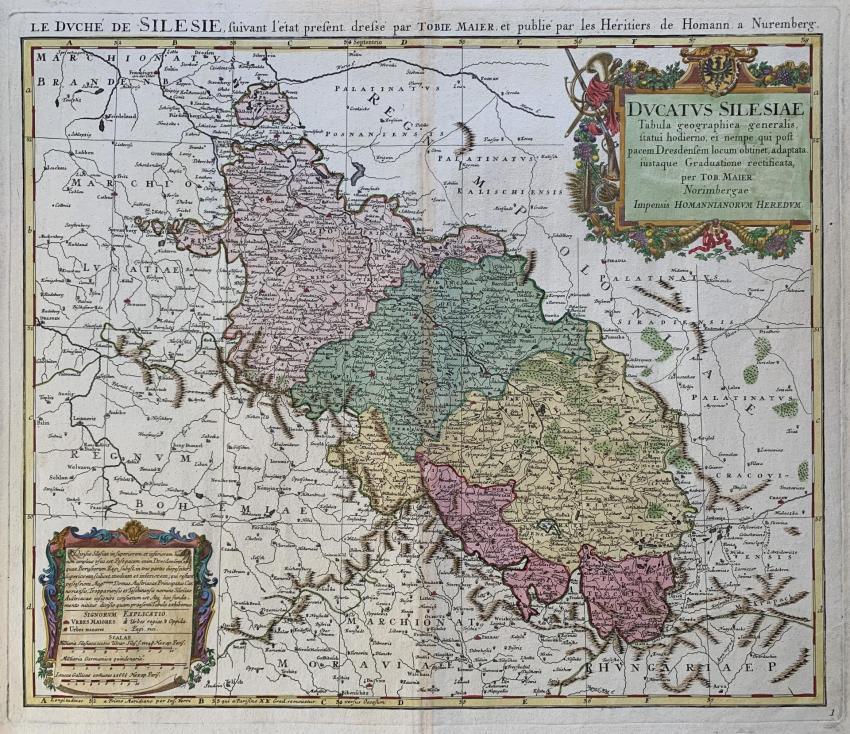 11. Księstwo Śląskie, Homann, 1749 r.