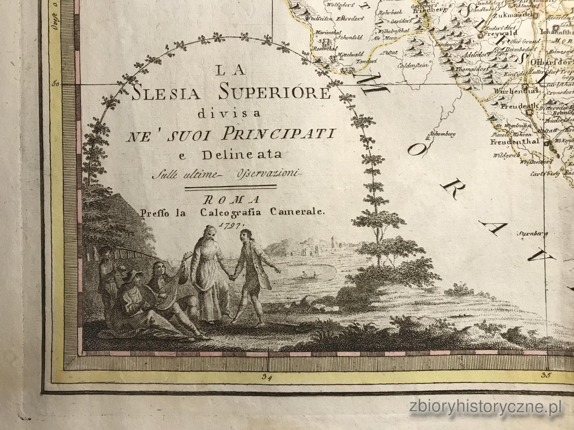 21. G&oacute;rny Śląsk, Cassini, 1797 r. / 1