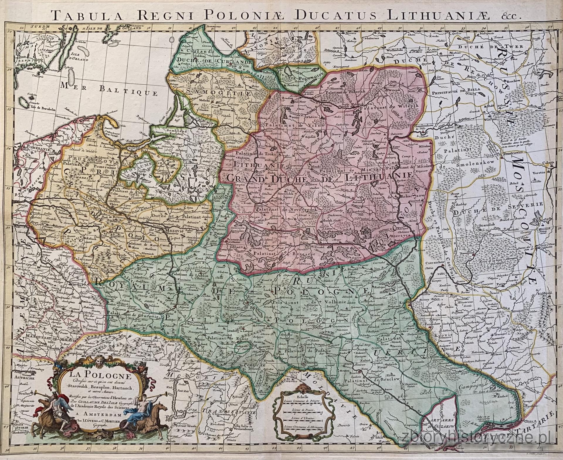 Królestwo Polskie i Wielkie Księstwo Litewskie, D'Isle, 1680 r. / 0