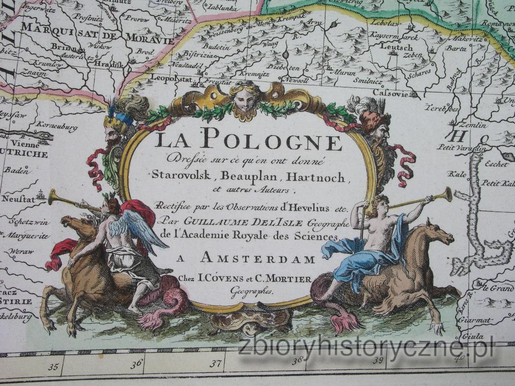 Kr&oacute;lestwo Polskie i Wielkie Księstwo Litewskie, D'Isle, 1680 r. / 1