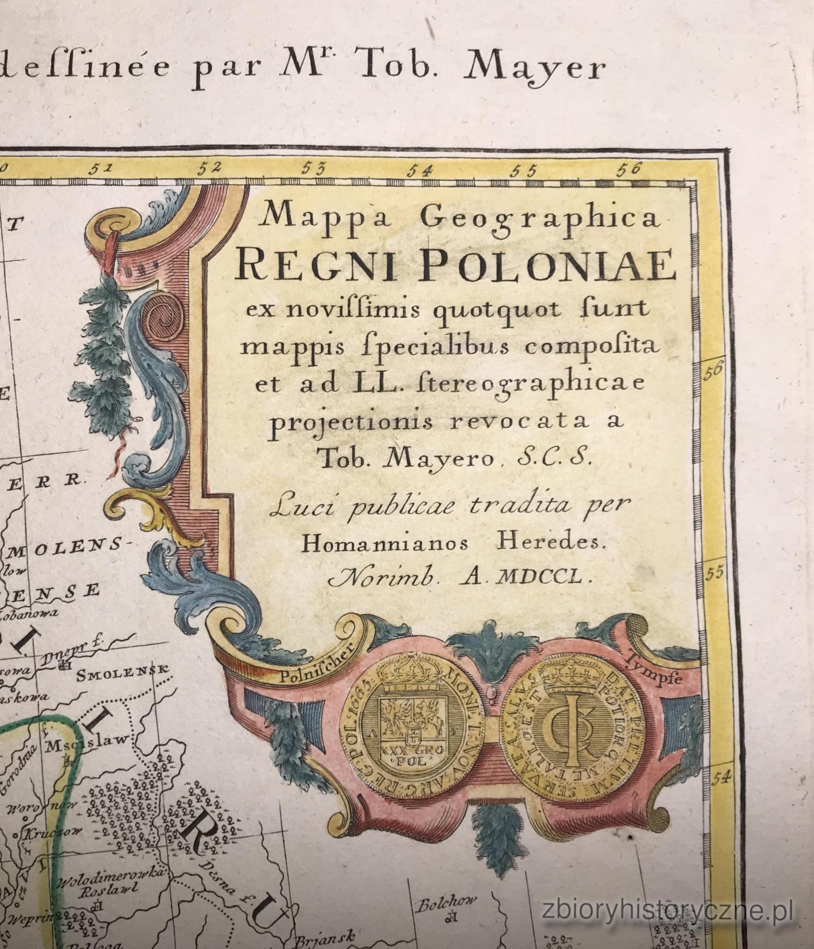 Kr&oacute;lestwo Polskie, Homann (spadkobiercy), 1750 r. / 1