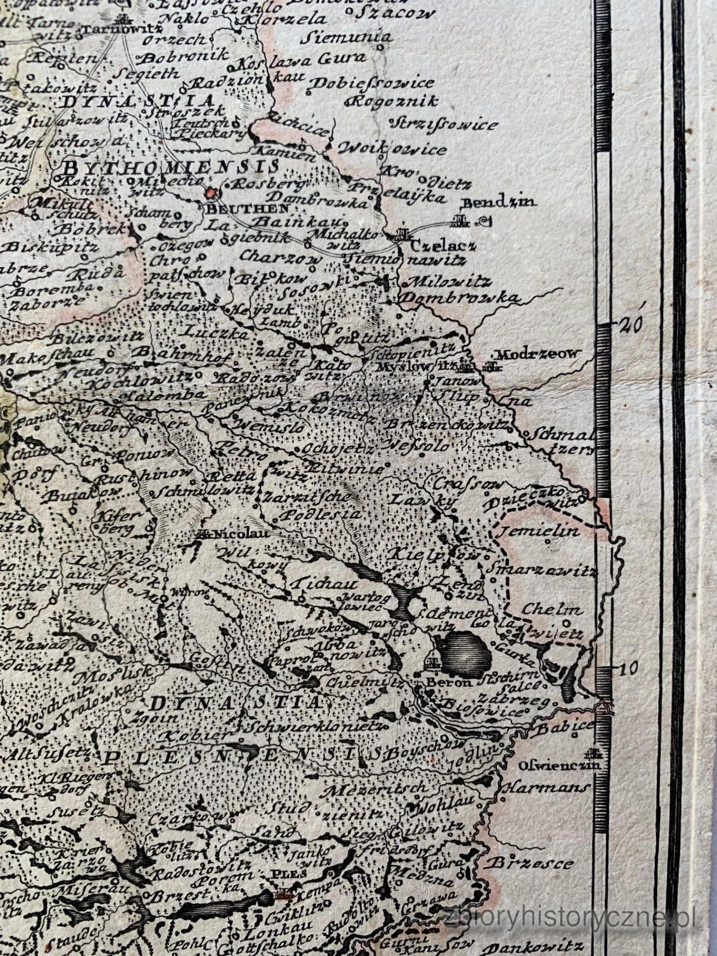 Mapa Śląska, Novissimum Silesiae Theatrum.. J. J. Lidl. 1745 r. / 3