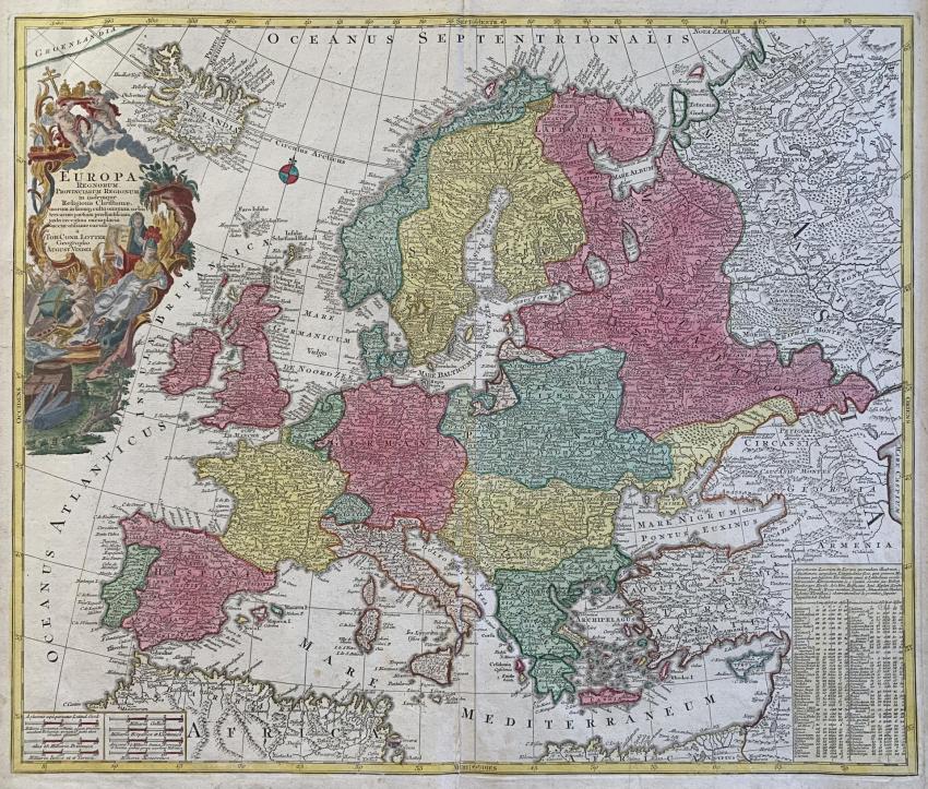 Mapa Europy, Lotter