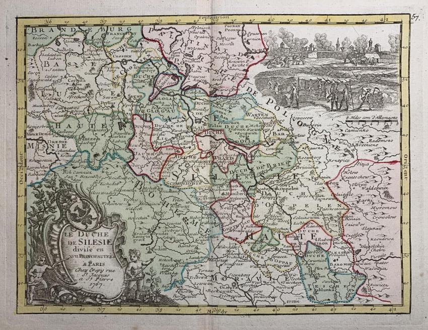 Mapa Śląska, Le Rouge, 1767 r.