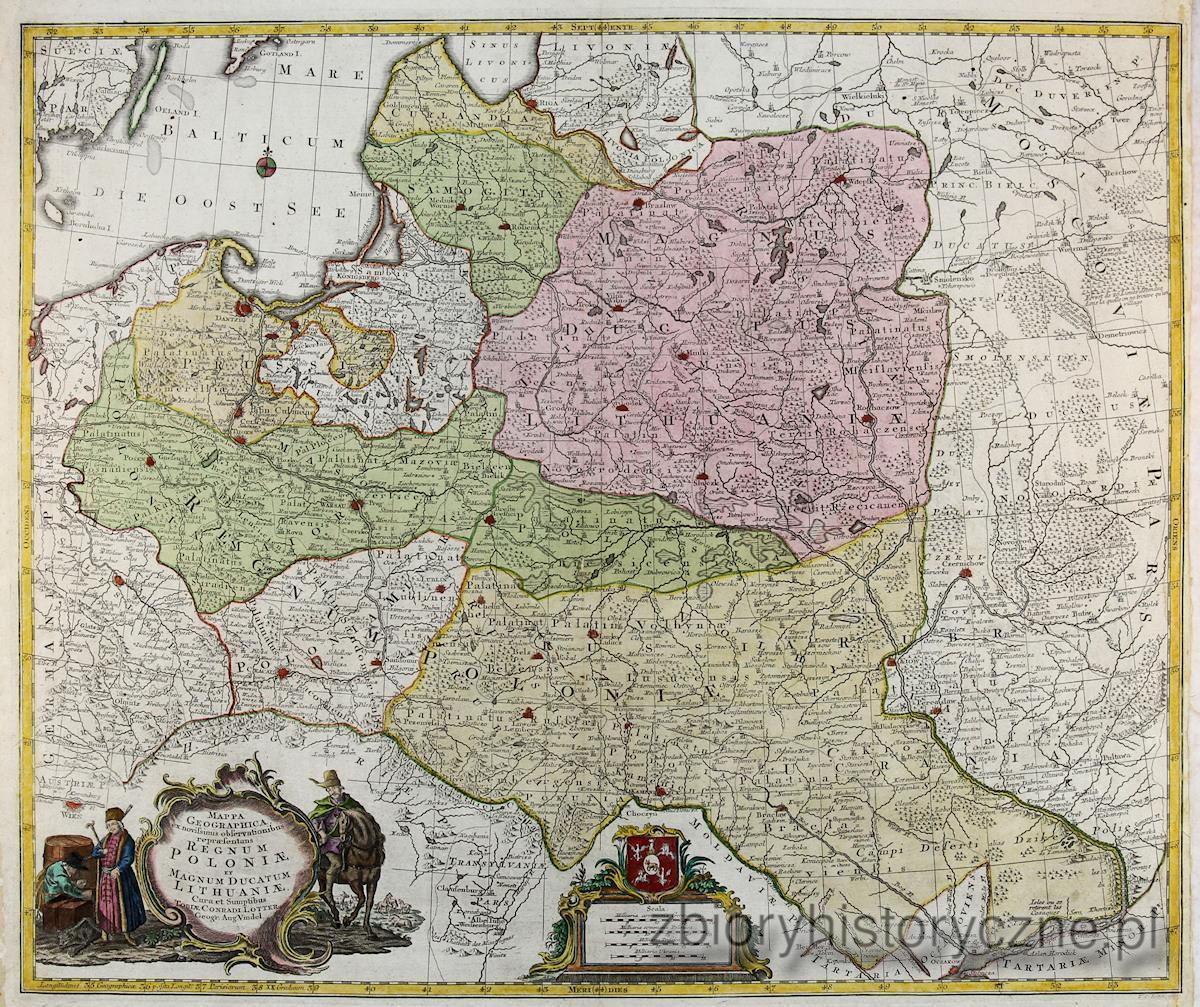 Mapa Królestwa Polskiego, Lotter, 1764 r. - 1772 r. / 0