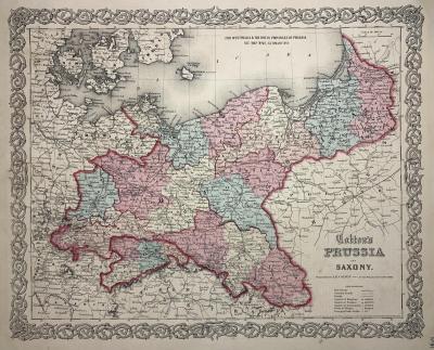 Prusy i Saksonia, J.H. Colton,1863 r.