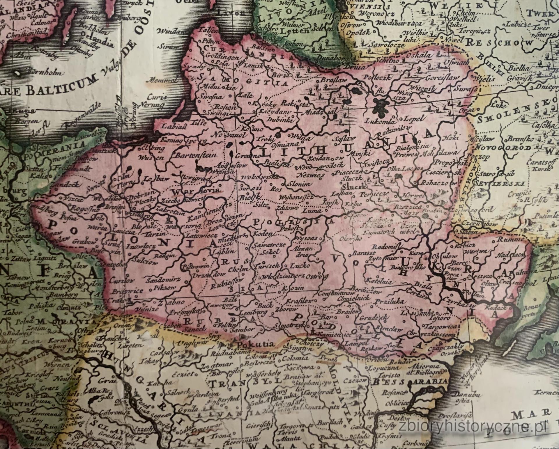 Mapa Europy, Schenk, 1704 r. / 2