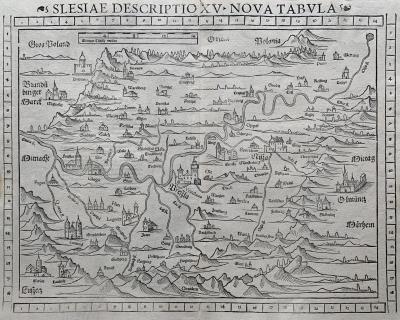 1a. Map of Lower Silesia, S. Munster, 1552