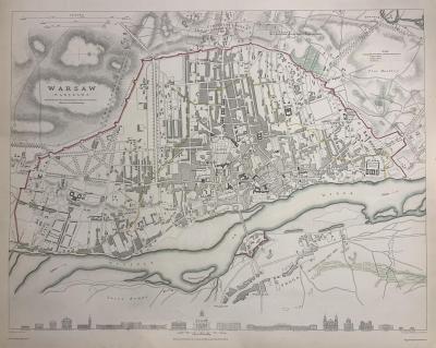 Warszawa plan miasta, 1831 r.